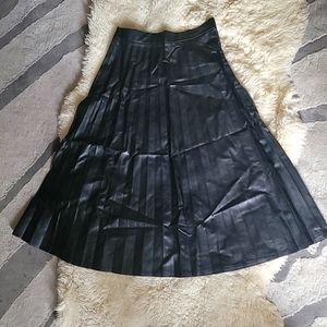 PU Leather Black Skirt